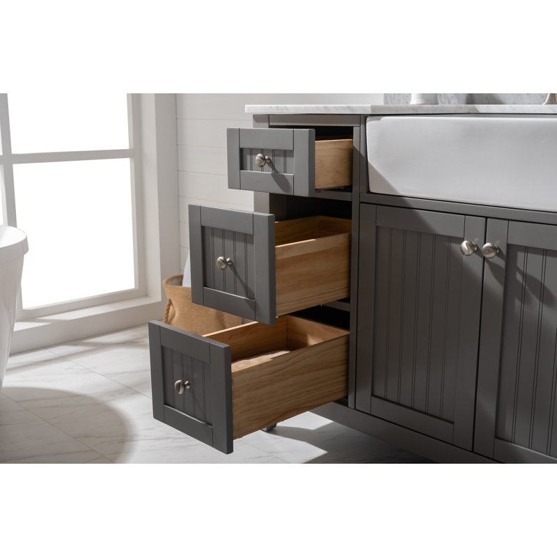 Longshore Tides Burbank 54'' Freestanding Single Bathroom Vanity with